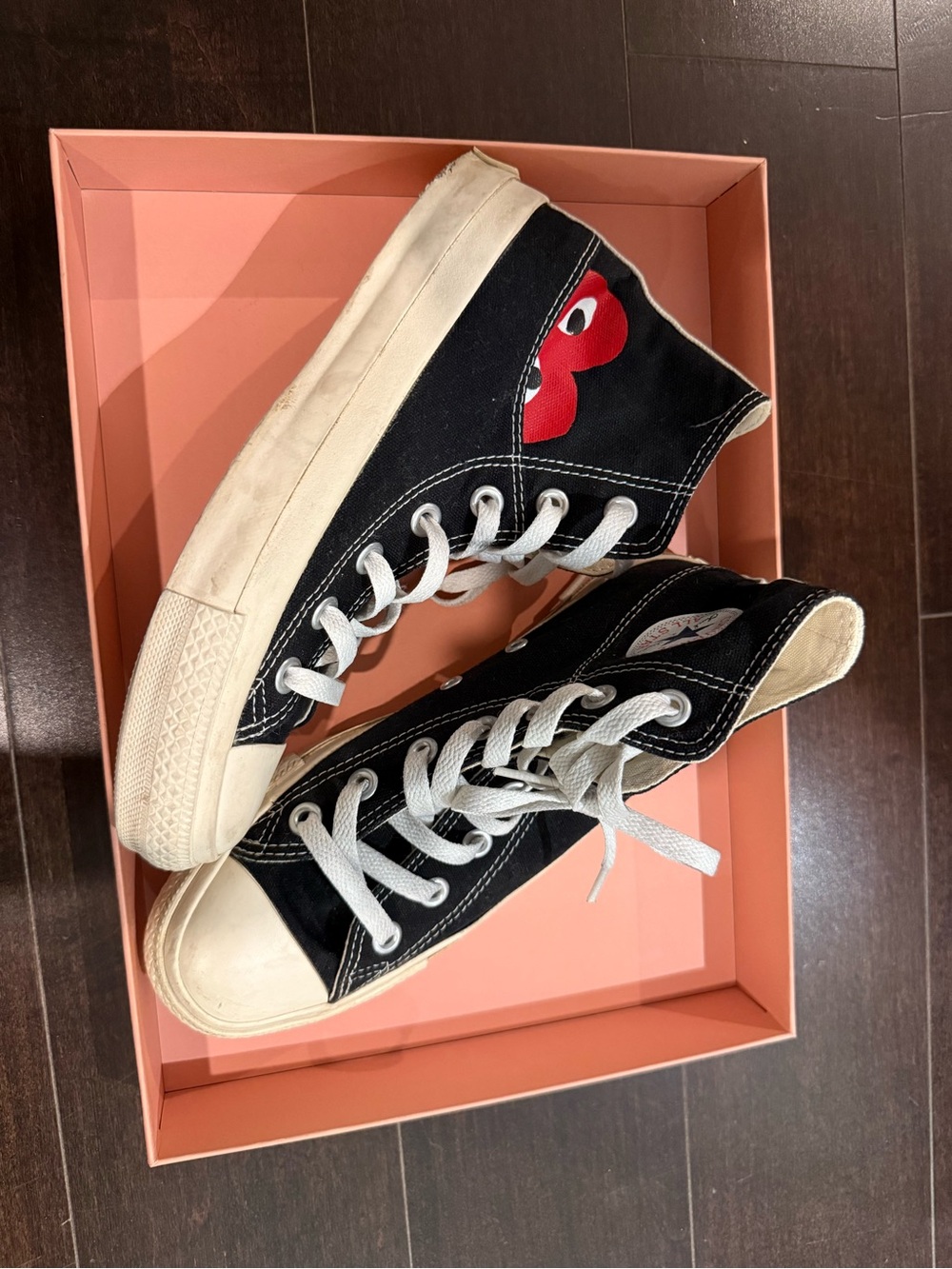 Comme des Garcons Play X Converse Chuck 70 High-Top Sneakers